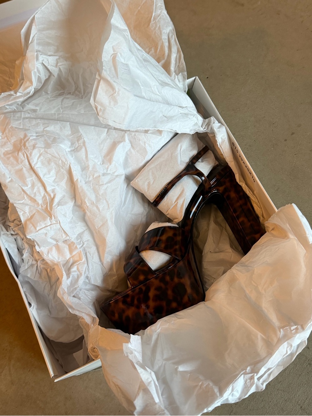 NWT NIB Schultz Kiona Tortoise Platform Stappy Sandal 8  Retail $218 - Picture 5 of 6